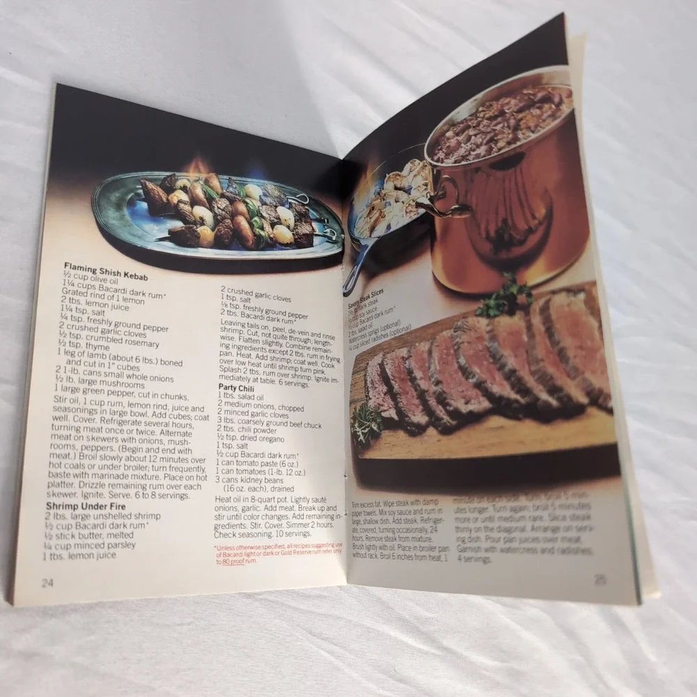 The Bacardi‎ Party Book Recipes Booklet Cocktails Drinks Rum